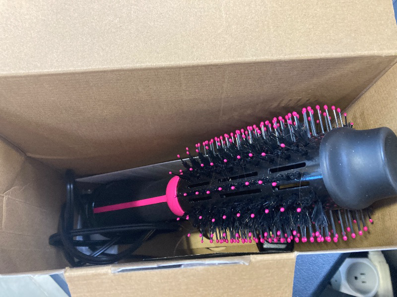 Photo 1 of REVLON One-Step Volumizer Hair Dryer and Styler, for Less Frizz, More Shine, and Reduced Heat Damage for Salon Style Round Brush for Blowout, Black 