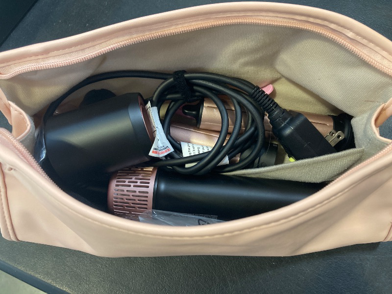 Photo 1 of 3 in 1 Air Styler with High-Speed Hair Dryer Brush & Air Wrap Curler for Curling, Negative Ions Frizz-Free Styling Drying, No Heat Damage, Fit for All Hair Types Hot Hair Styler with Travel Case
