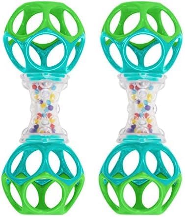 Photo 1 of Bright Starts Oball Shaker Rattle Toy, Ages Newborn + (Pack of 2)