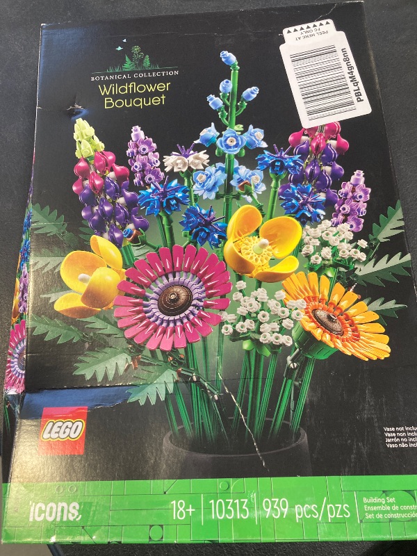 Photo 1 of LEGO Botanicals Artificial Wildflower Bouquet - Fake Indoor Flowers Building Set for Home, Kitchen, Desk Decoration, Adults Ages 18+ - Gift for Mother's Day - 10313