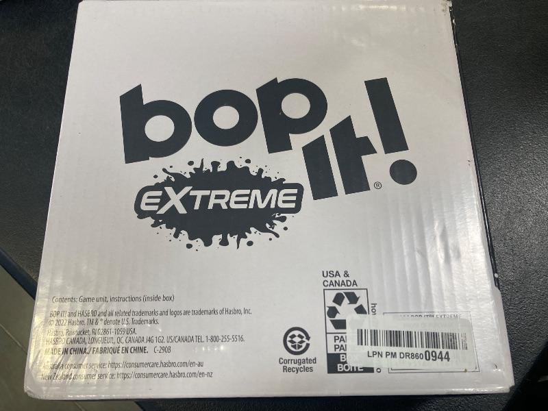Photo 1 of Hasbro Gaming Bop It Extreme Electronic Game for 1 or More Players, Fun Party Interactive Game for Kids Ages 8+, 4 Modes Including One-On-One Mode