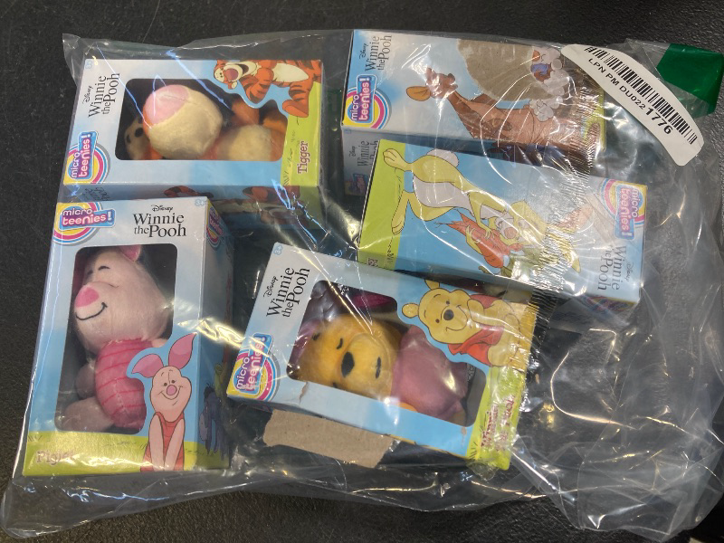 Photo 1 of Micro Teenies Winnie The Pooh and Pals 6 Pack - Miniature Plush Figure, Suffed Animal, Toy Mini Soft Figure for Kids, Girls and Boys Ages 4+