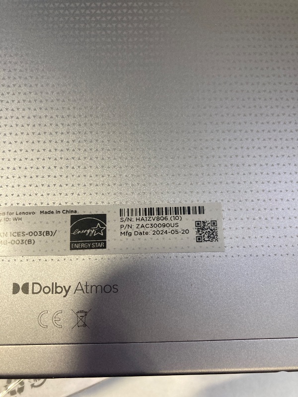 Photo 1 of Lenovo Tab M9-2023 - Tablet - Long Battery Life - 9" HD - Front 2MP & Rear 8MP Camera - 3GB Memory - 32GB Storage - Android 12 or Later - Folio Case Included, Gray