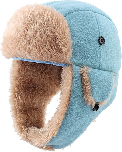 Photo 1 of Connectyle Toddler Boys Kids Fleece Trapper Winter Hat with Ear Flaps Warm Hat