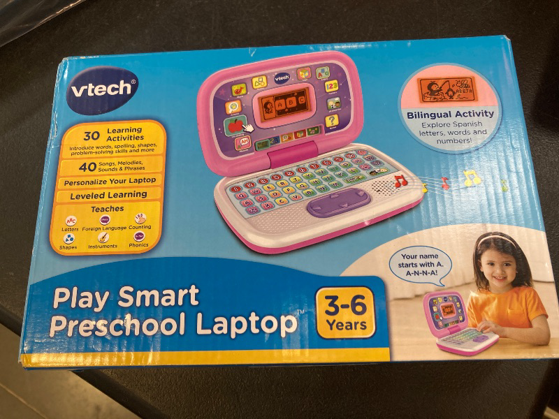 Photo 1 of VTech Play Smart Preschool Laptop, Pink