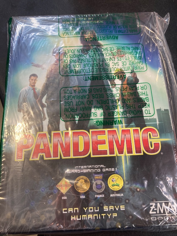 Photo 1 of Pandemic Board Game (Base Game) - A Cooperative Battle to Save Humanity, Strategy Game for Kids and Adults, Ages 8+, 2-4 Players, 45 Minute Playtime, Made by Z-Man Games
