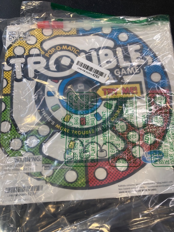 Photo 1 of Hasbro Gaming Trouble Kids Board Game, Pop-o-Matic Trouble Game, Kids Games for 2-4 Players, Family Board Games for Kids, Kids Gifts, Ages 5 and Up, Packaging May Vary