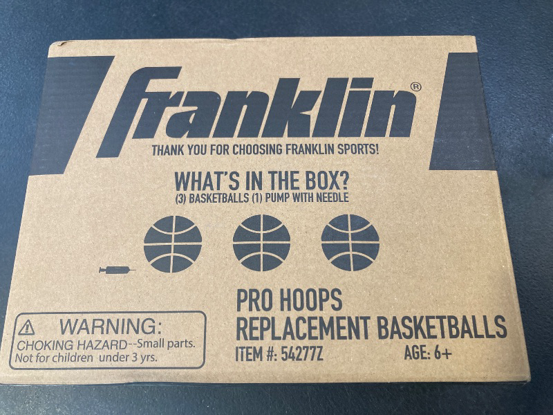 Photo 1 of Franklin Sports 3 Mini Basketballs with Pump - 5 Inch Sized Perfect for Kids Ages 6+