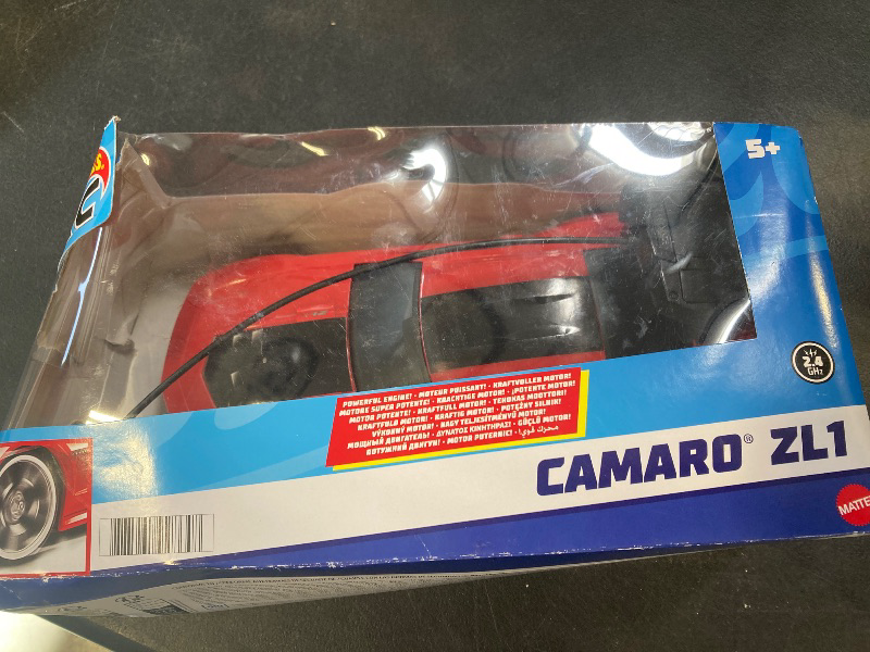 Photo 1 of Hot Wheels RC Red ZL1 Camaro, Full-Function Remote-Control Toy Car, High-Performance Engine, 2.4 GHz with Range of 65ft