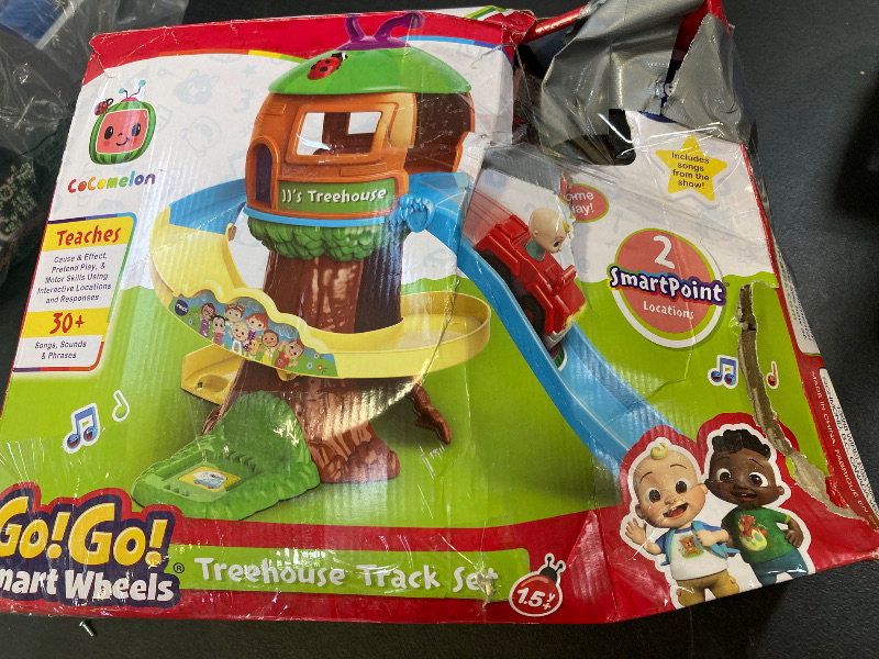 Photo 1 of VTech CoCoMelon Go! Go! Smart Wheels Treehouse Track Set