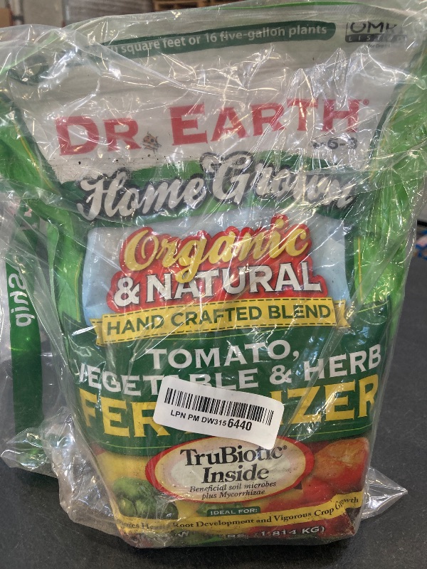 Photo 1 of Dr. Earth Organic 5 Tomato, Vegetable & Herb Fertilizer Poly Bag