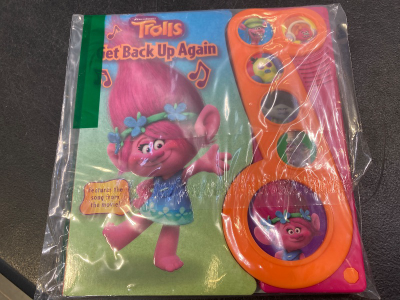 Photo 1 of DreamWorks Trolls - Get Back Up Again Little Music Note Sound Book - Play-a-Song - PI Kids