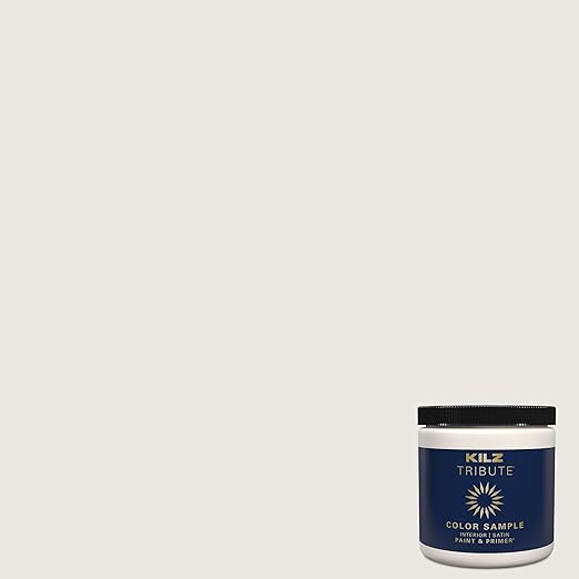 Photo 1 of KILZ TRIBUTE Paint & Primer, Interior, Color Sample, Collector's White, 8 Ounces