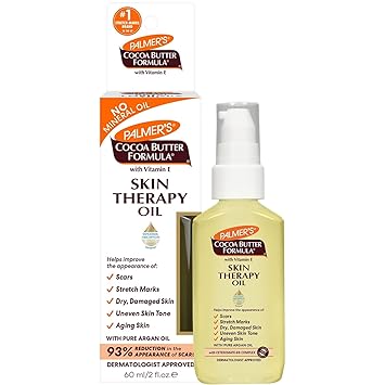 Photo 1 of Palmer's Cocoa Butter Formula Skin Therapy Moisturizing Body Oil with Vitamin E & Pure Argan Oil, Deep Body Moisturizer for Dry, Damaged Skin, Scars or Stretch Marks, 2 Ounces