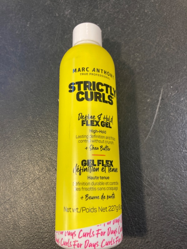 Photo 1 of Marc Anthony Define & Hold Flex Hair Styling Gel, Strictly Curls - Medium to Coarse Curls - High Hold, Long-Lasting Frizz Control & Added Shine with Shea Butter - Anti-Frizz Hair Products for Women