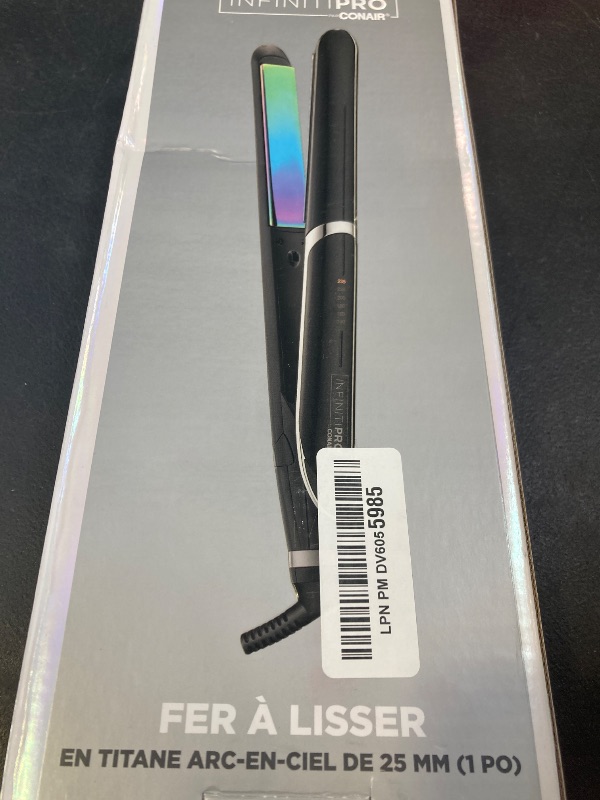 Photo 1 of INFINITIPRO BY CONAIR Rainbow Titanium Flat Iron, 1-inch
