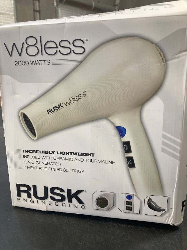 Photo 1 of RUSK Engineering W8less Professional 2000 Watt Dryer, 7 Speed Settings, Lightweight.