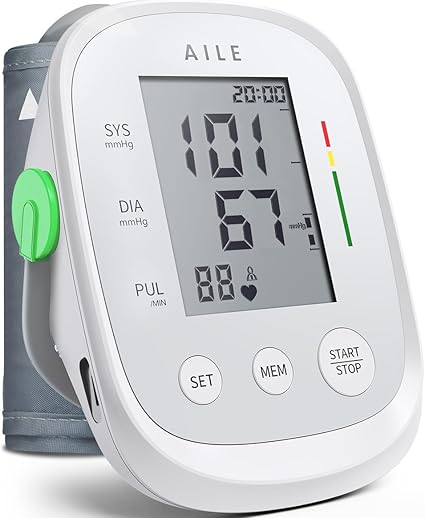 Photo 1 of Blood Pressure Monitor, AILE Blood Pressure Machine Upper Arm Large Cuff(8.7"-16.5"), High Automatic Blood Pressure Monitors Cuff for Home Use, (BP) Manual Arm Blood Pressure Monitors, 2 * 99 Memory