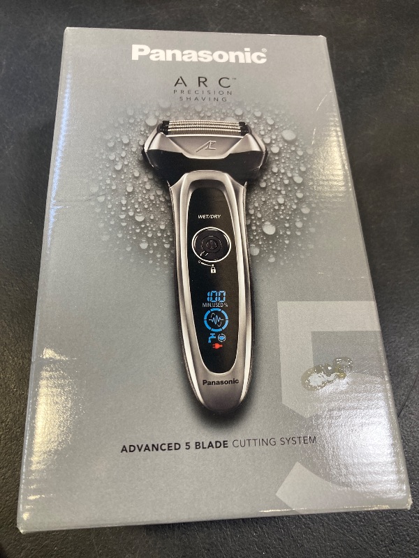 Photo 1 of Panasonic ARC5 Electric Razor for Men with Pop-Up Trimmer, Wet/Dry 5-Blade Electric Shaver with Intelligent Shave Sensor and Multi-Flex Pivoting Head – ES-LV65-S (Silver)