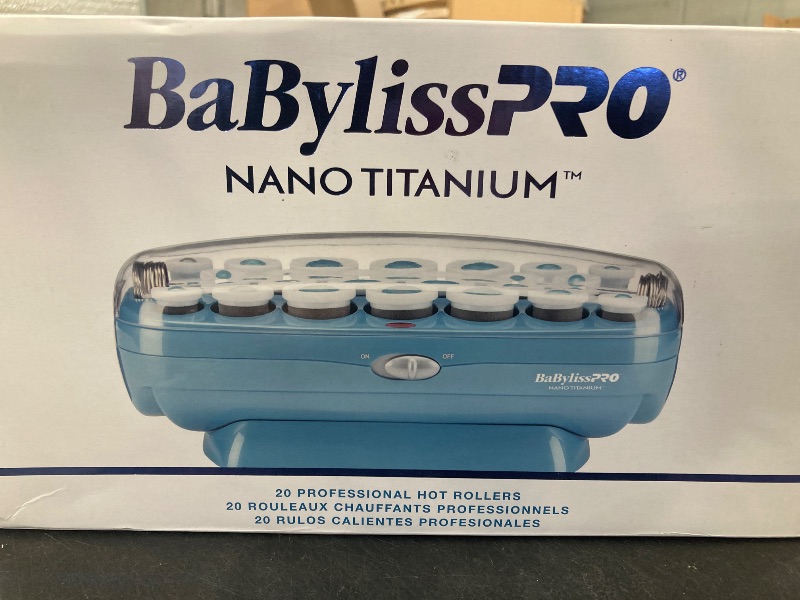 Photo 1 of BaBylissPRO Hot Rollers For All Hair Lengths, Nano Titanium Hair Styling Tools & Appliances, 20 Count (Pack of 1) BABNTCHV21
