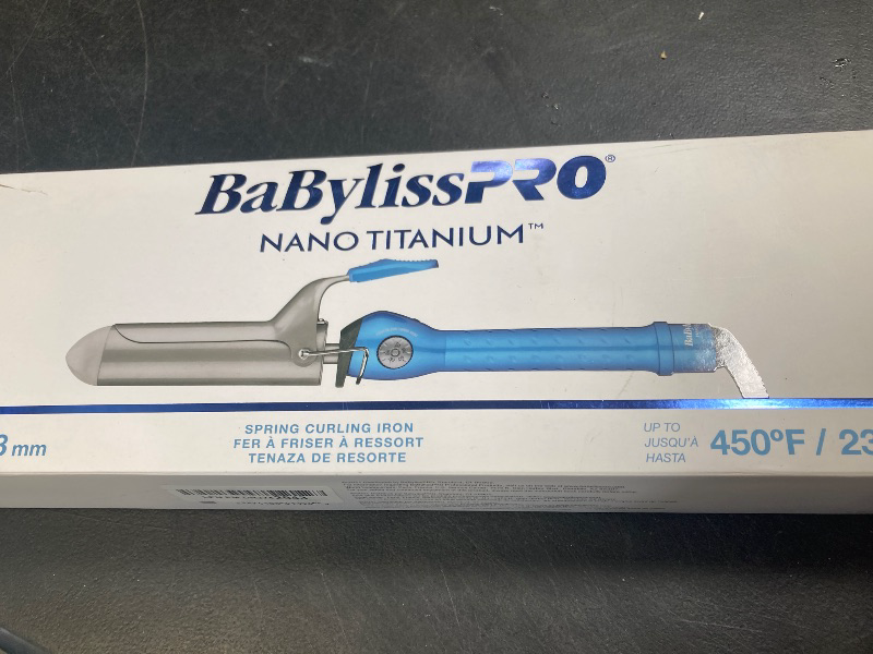 Photo 1 of BaBylissPRO Nano Titanium Spring Curling Iron, 1.5" Professional Spring Hair Curler for Long Lasting Curls & All Hair Types