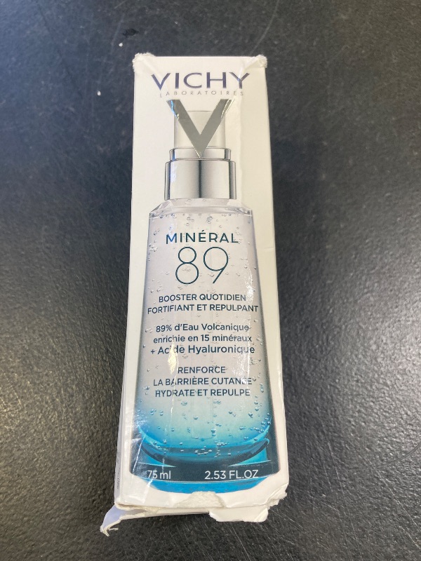 Photo 1 of Vichy Mineral 89 Fortifying & Hydrating Daily Skin Booster, Pure Hyaluronic Acid Serum For Face, Plumps & Hydrates, Repairs Skin Barrier, Lightweight Moisturizing Gel, Fragrance Free & Oil-Free