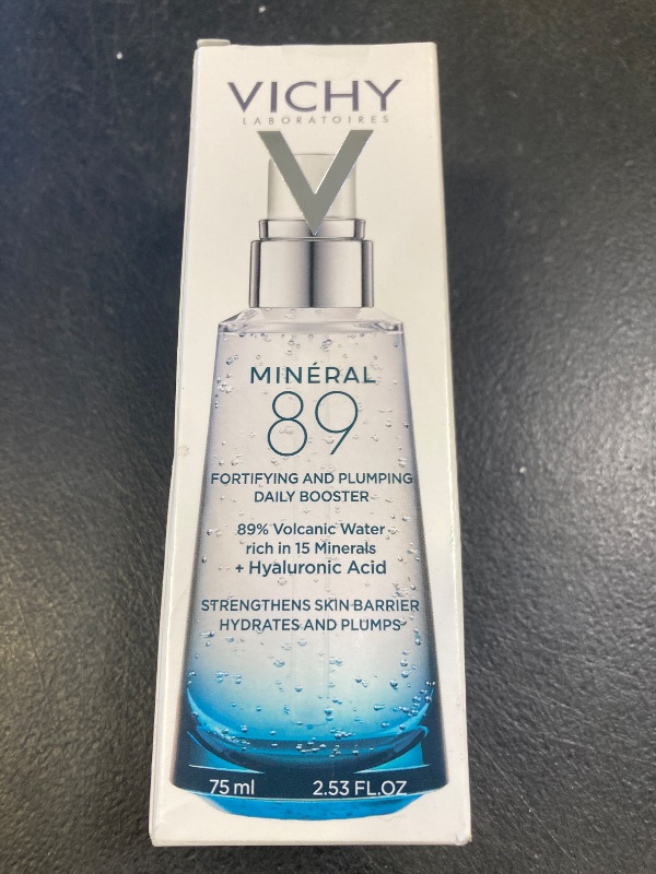 Photo 1 of Vichy Mineral 89 Fortifying & Hydrating Daily Skin Booster, Pure Hyaluronic Acid Serum For Face, Plumps & Hydrates, Repairs Skin Barrier, Lightweight Moisturizing Gel, Fragrance Free & Oil-Free