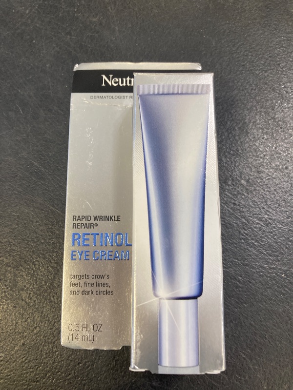 Photo 1 of Neutrogena Retinol Eye Cream for Dark Circles, Rapid Wrinkle Repair, Daily Anti-Aging Under Eye Cream with Retinol & Hyaluronic Acid to Fight Fine Lines, Wrinkles, & Dark Spots, 0.5 fl. oz