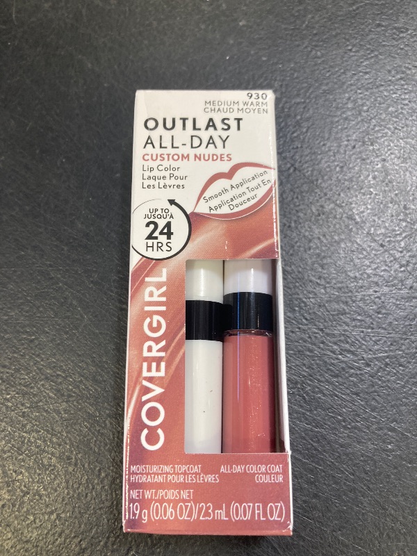 Photo 1 of COVERGIRL Outlast All-Day Lip Color Custom Nudes, Medium Warm