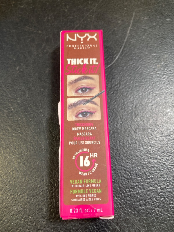 Photo 1 of NYX PROFESSIONAL MAKEUP Thick It Stick It Thickening Brow Mascara, Eyebrow Gel - Rich Auburn