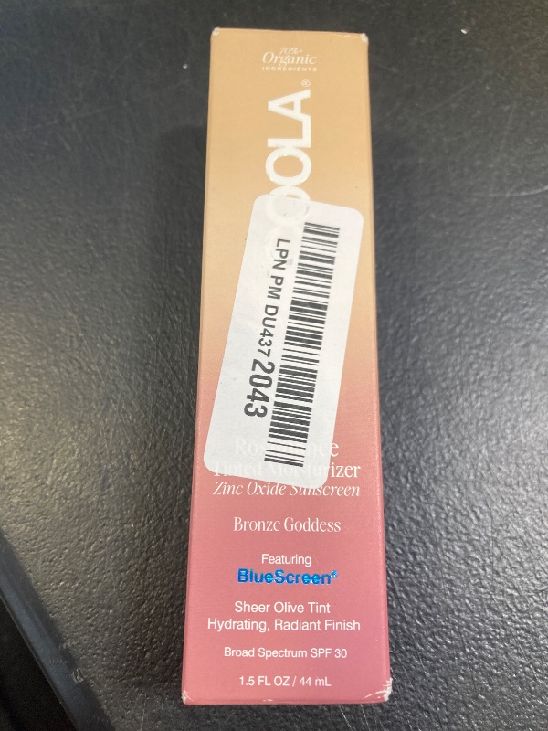 Photo 1 of COOLA Organic Rosilliance BB Cream with SPF 30, Tinted Moisturizer Sunscreen & Foundation, Dermatologist Tested, Bronze Goddess, 1.5 Fl Oz