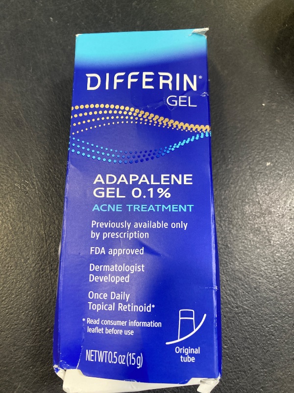 Photo 1 of Differin Acne Treatment Gel, 30 Day Supply, Retinoid Treatment for Face with 0.1% Adapalene, Gentle Skin Care for Acne Prone Sensitive Skin, 15g Tube (Packaging May Vary)