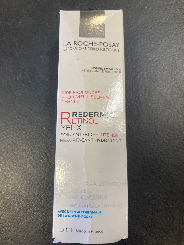 Photo 1 of La Roche-Posay Redermic R Eyes Retinol Eye Cream, Anti-Aging Eye Cream to Reduce Wrinkles and Dark Circles With Pure Retinol and Caffeine, 0.5 Fl Oz (Pack of 1)