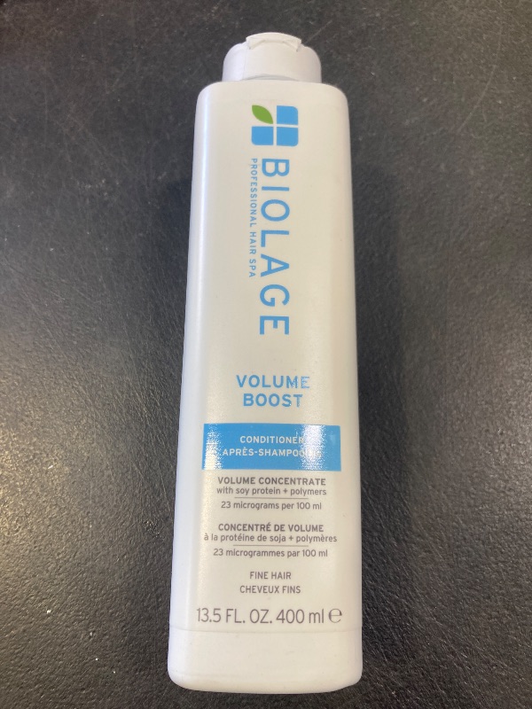 Photo 1 of Biolage Volume Boost Conditioner - Weightless Moisture, Shine & Volume, For Fine Hair, Soy Protein & Polymers, Vegan & Paraben-Free, 13.5 Fl Oz, Packaging may vary