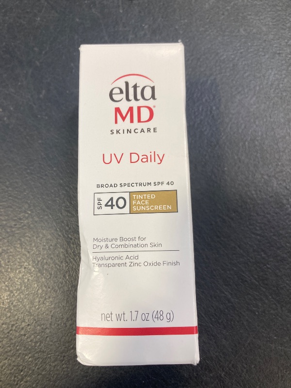 Photo 1 of EltaMD UV Daily Tinted SPF 40 Face Sunscreen Moisturizer with Zinc Oxide, Tinted Daily Face Moisturizer with SPF, Sunscreen for Dry Skin,1.7 oz Pump