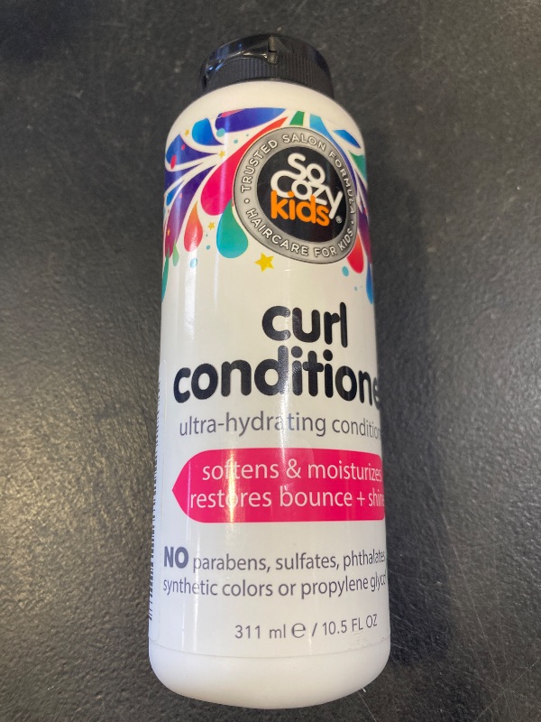 Photo 1 of SoCozy Curl Conditioner | For Kids Hair | Softens, Restores Bounce and Shine | No Parabens, Sulfates, Synthetic Colors or Dyes, Sweet-Crème, 10.5 Fl Oz