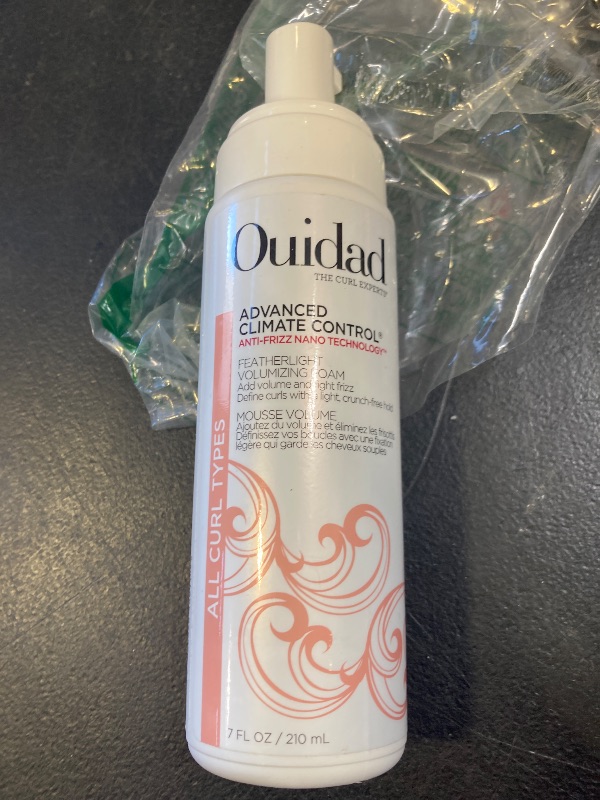 Photo 1 of Ouidad Advanced Climate Control Volumizing Foam - 7 fl oz, Lightweight Hair Styling Foam, Anti-Frizz Nano Technology, Adds Volume, Fights Frizz & Defines Curls, Crunch-free Hold, For All Curl Types