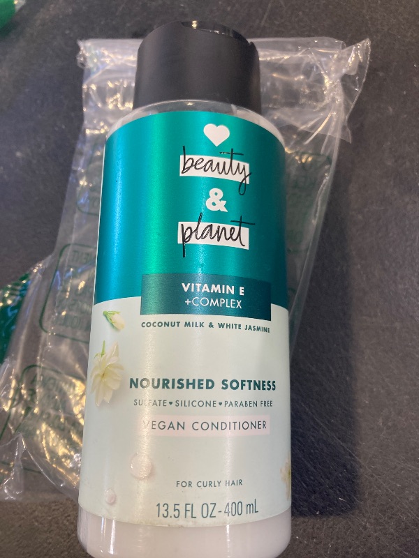 Photo 1 of Love Beauty and Planet Conditioner with Vitamin E Coconut Milk & White Jasmine for Curly Hair & Natural Definition, Sulfate, Silicone, & Paraben Free. Cruelty-Free. 13.5 oz