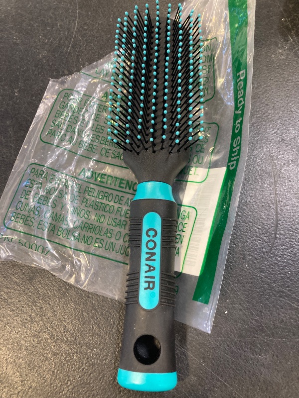 Photo 1 of Conair Salon Results Detangling Hairbrush - For Men and Women, All Hair Types with Nylon Bristles