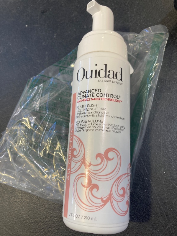 Photo 1 of Ouidad Advanced Climate Control Volumizing Foam - 7 fl oz, Lightweight Hair Styling Foam, Anti-Frizz Nano Technology, Adds Volume, Fights Frizz & Defines Curls, Crunch-free Hold, For All Curl Types