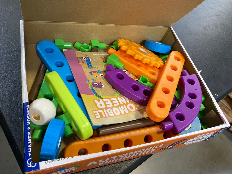 Photo 1 of Thames & Kosmos Kids First Automobile Engineer Kit | STEM | 32 Page Full-Color Illustrated Storybook | Ages 3+ | Preschoolers & Kindergartners | Develop Fine Motor Skills | Parents’ Choice Gold Award