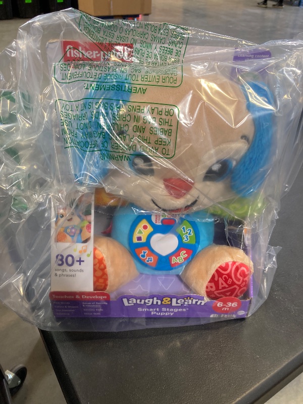 Photo 1 of Fisher-Price Baby Toy Laugh & Learn Smart Stages Puppy Musical Plush with Lights & Learning Songs for Infants Ages 6+ Months