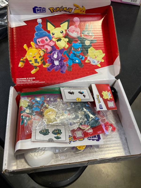 Photo 1 of MEGA Pokemon Action Figure Building Toys, Trainer 8 Pack with 189 Pieces, Togepi Pichu Happiny Munchlax Riolet Toxel Elekix and Mime Jr, for Kids 