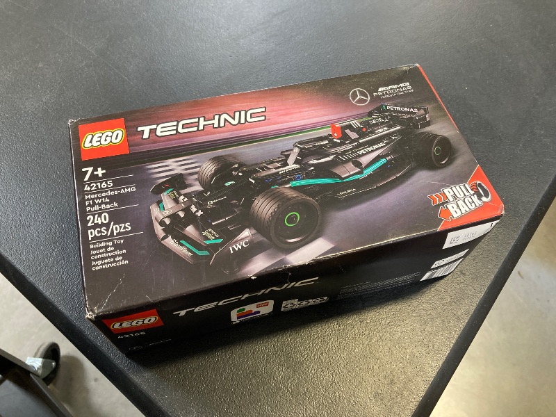 Photo 1 of LEGO Technic Mercedes-AMG F1 W14 E Performance Pull-Back Car Toy, Vehicle Building Set for Boys and Girls, Mercedes Race Car Toy Model, Gift for Kids Ages 7 and Up, 42165