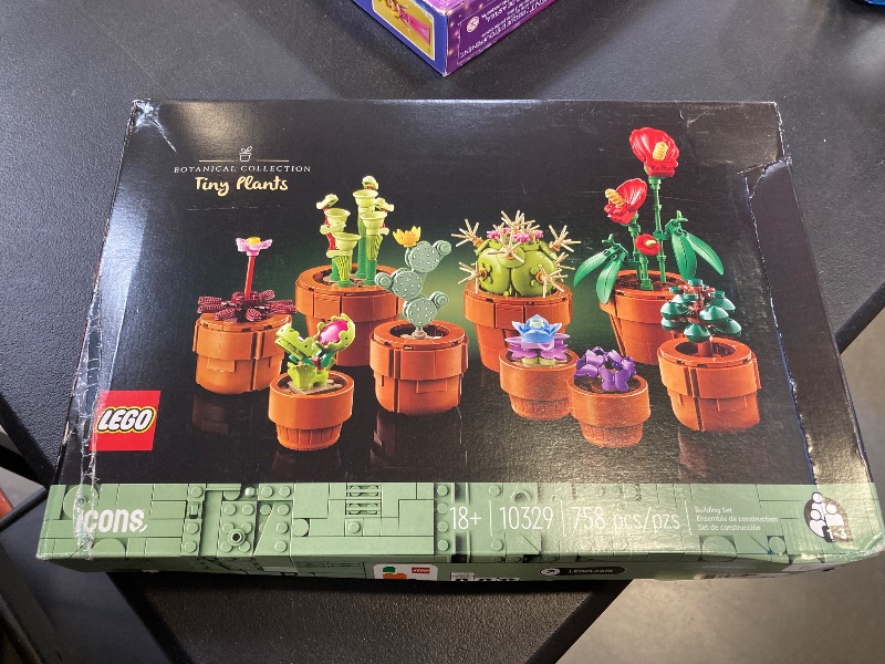 Photo 1 of LEGO Botanicals Tiny Plants - Artificial, Fake Indoor Plant Building Set for Home, Kitchen, Desk Decoration, Adults Ages 18+ - Gift for Mother's Day - 10329