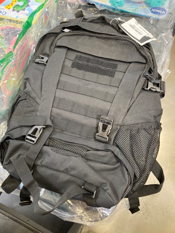Photo 1 of Jueachy Tactical Backpack for Men Hiking Day Pack Molle Military Rucksack Waterproof 30L EDC Bag with USA Flag Patch Black