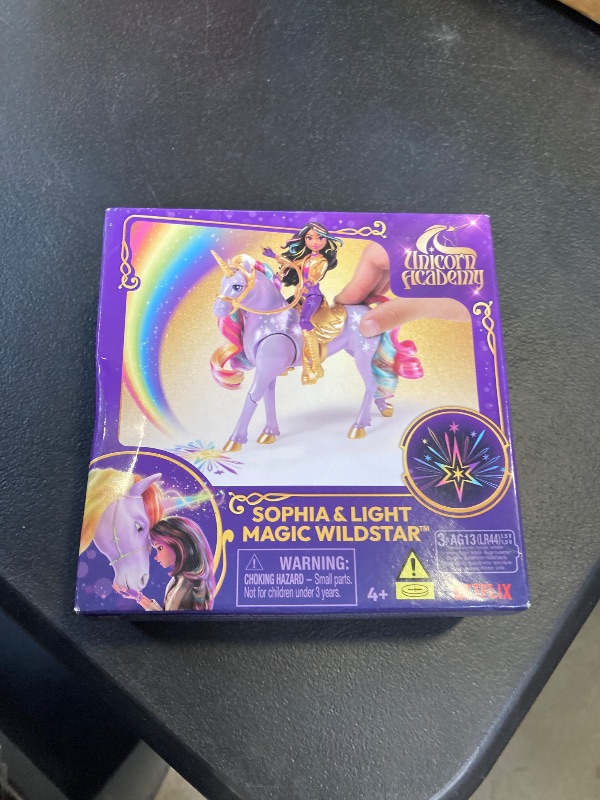 Photo 1 of Unicorn Academy, Sophia & Light Magic Wildstar with Rainbow Light-up Effects, 2 Riding Accessories, Dolls & Unicorn Toys for Girls Ages 4 and up