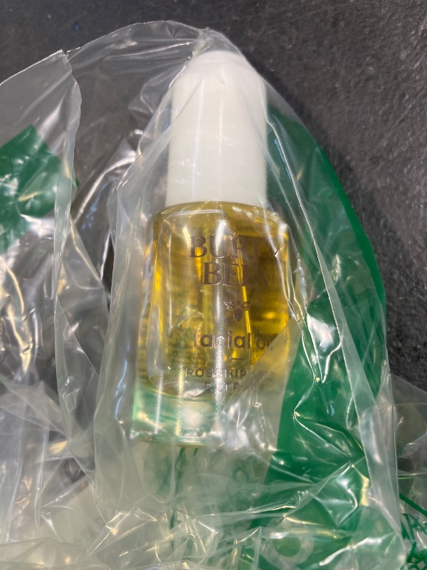 Photo 1 of Burt's Bees Gua Sha Face Oil With Rosehip Seed Extract, Reduces Appearance of Fine Lines and Wrinkles, Use with Ice Roller & Facial Tools, Natural Origin Skin Care, 0.51 fl. oz.