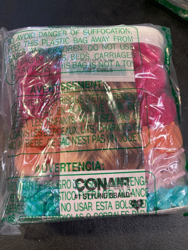 Photo 1 of Conair Foam Hair Rollers - 48 Count, Assorted Colors - Heatless Curls, Overnight Curls, Foam Rollers with Storage Case