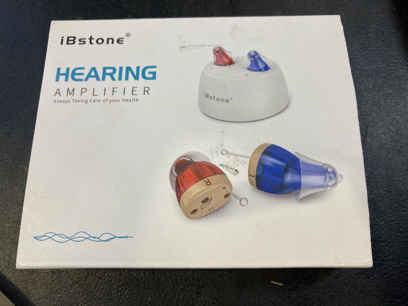 Photo 1 of iBstone Hearing Aids, Rechargeable Hearing Aids to Assist Hearing for Seniors Adults, Mini Completely-in-Canal Digital Hearing Devices with Noise Cancellation, OTC, Pair, 2024 Version